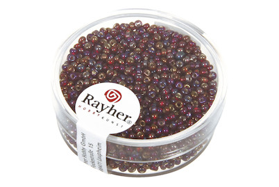 Image of Rocailles m.Silbereinzug+Rainbow, ø 2 mm, Dose 17g bei JUMBO