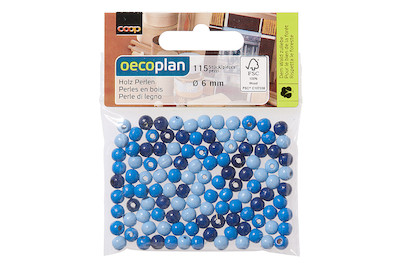 Image of Holz Perlen Mischung FSC 100%, 6mm ø, poliert, SB-Btl 115Stück bei JUMBO
