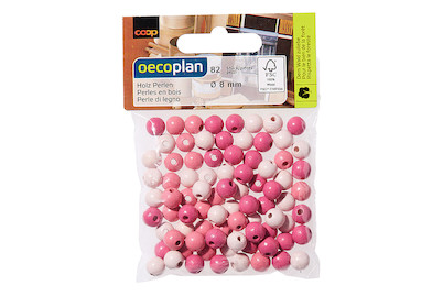 Image of Holz Perlen Mischung FSC 100%, 8mm ø, poliert, SB-Btl 82Stück bei JUMBO