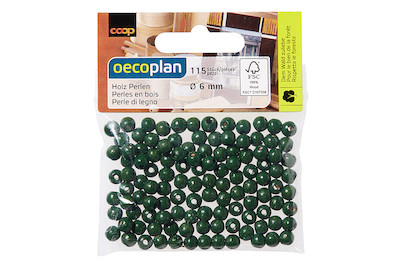 Image of Holz Perlen FSC 100%, poliert, 6mm ø, SB-Btl 115Stück bei JUMBO