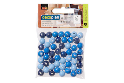 Image of Holz Perlen FSC 100%, poliert, 10mm ø, SB-Btl 52Stück bei JUMBO