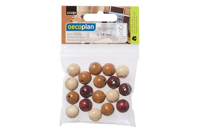 Image of Holz Perlen FSC 100%, poliert, 14mm ø, SB-Btl 18Stück bei JUMBO