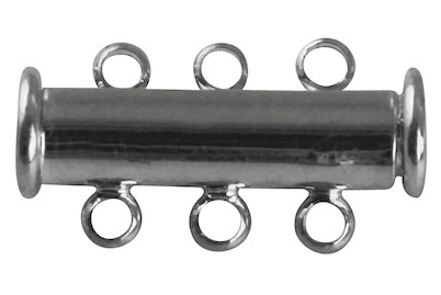 Image of Messing Magnetschiebeverschluss, 3-reihig bei JUMBO