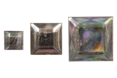 Image of Acryl- Strassquadrate, 6,10,14mm, SB-Btl 310Stück bei JUMBO