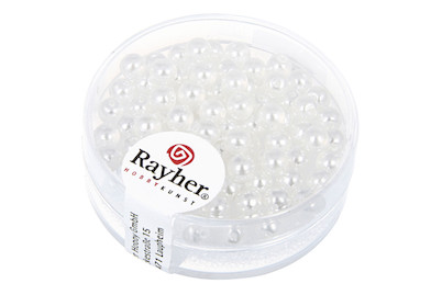 Image of Renaissance Glaswachsperlen, 4 mm, Dose 85 Stück, halbtransparent bei JUMBO