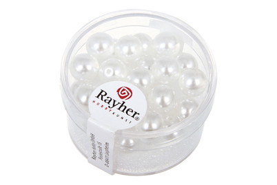 Image of Renaissance Glaswachsperlen, 8 mm, Dose 25 Stück, halbtransparent bei JUMBO