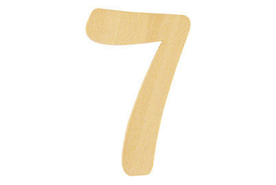 Image of Holz- Zahl FSC Mix Credit, 6cm ø, 7 bei JUMBO