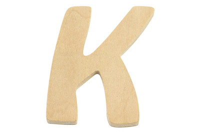 Image of Holz- Buchstabe K,Fsc Mix Credit, 6cm ø bei JUMBO
