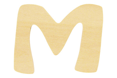 Image of Holz- Buchstabe M,Fsc Mix Credit, 6cm ø bei JUMBO
