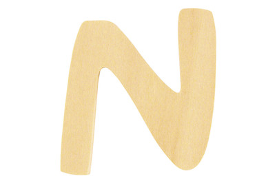 Image of Holz- Buchstabe N,Fsc Mix Credit, 6cm ø bei JUMBO
