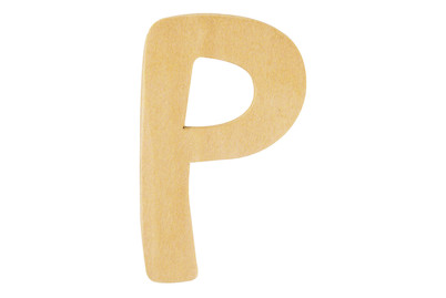 Image of Holz- Buchstabe P,Fsc Mix Credit, 6cm ø bei JUMBO