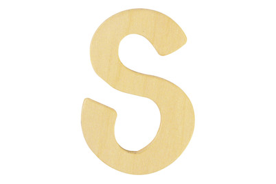 Image of Holz- Buchstabe S,Fsc Mix Credit, 6cm ø bei JUMBO