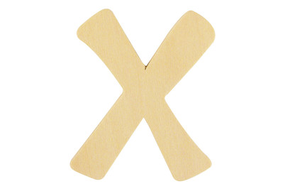 Image of Holz- Buchstabe X,Fsc Mix Credit, 6cm ø bei JUMBO
