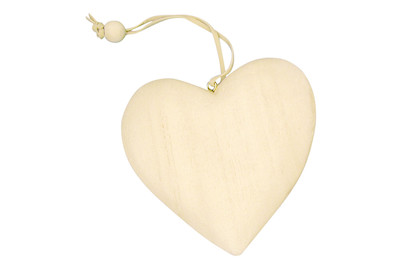 Image of Holz Anhänger Herz 10 cm ø bei JUMBO