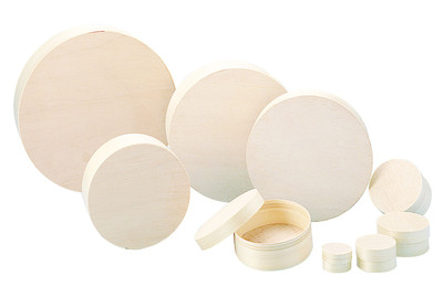 Image of Spanschachtel rund,FSC Mix Credit, 8cm ø, 5cm bei JUMBO
