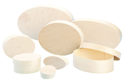 Image of Spanschachtel oval, FSC Mix Credit, 9x12x5cm bei JUMBO