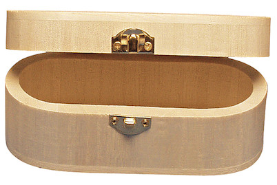Image of Holz Schatulle oval FSC Mix Credit, 13x5,5cm bei JUMBO