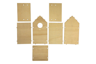 Image of Holz Bauset: Vogelhaus FSC Mix Credit, 11x10,5x17cm, 7 teilig, SB-Btl bei JUMBO