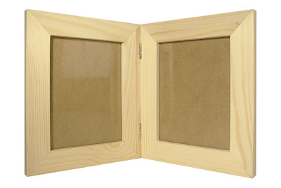 Image of Holz Bilderrahmen FSC Mix Credit, 17x27,5x1,2cm, doppelt, m. Glasscheibe bei JUMBO