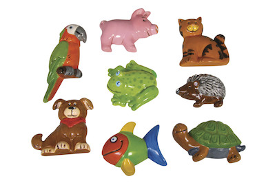 Image of Giessform: Tierparade, 8 Motive, 3,5-8,5cm, Grösse: 23,2x18,3cm bei JUMBO