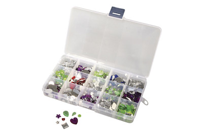 Image of Acryl Strasssteine-Set, versch. Formen + Grössen, Box 1000Stück bei JUMBO