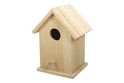 Image of Holz Vogelhaus Box FSC Mix Credit, 12,5x10x17cm, zweiteilig bei JUMBO
