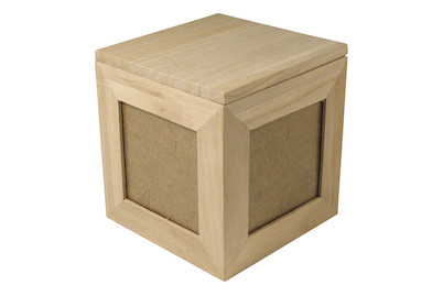 Image of Holz- Fotowürfel FSC Mix Credit, 12x12x12,9cm bei JUMBO