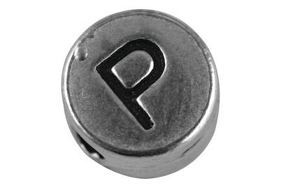 Image of Metall-Perle P , 7mm ø, Loch 2mm ø, lose