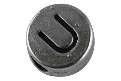 Image of Metall-Perle U , 7mm ø, Loch 2mm ø, lose