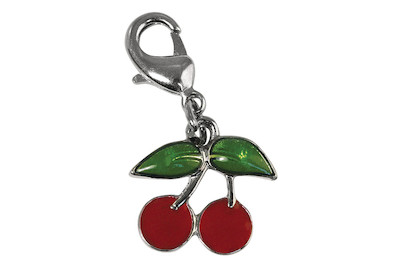 Image of Funny-Charms: Kirschen, 15 mm, mit 12 mm Karabiner bei JUMBO