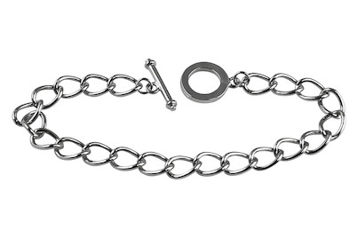 Image of Gliederarmband mit Knebelverschluss 20 cm platin bei JUMBO