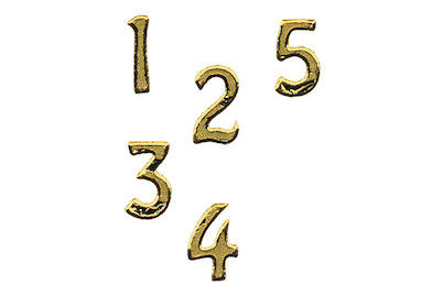 Image of Klebeschrift Zahlen, 1cm, Bogen 10x24,5 cm, SB-Btl 1Bogen bei JUMBO