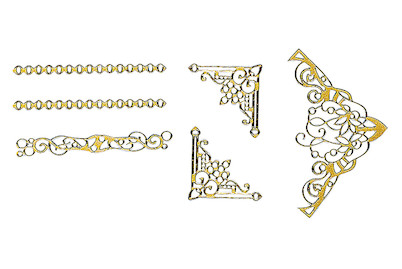 Image of Klebemotiv Ornamente , Bogen 10x24,5 cm bei JUMBO