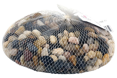 Image of Fluss-Kiesel Netz 1 kg Mittelbraun bei JUMBO