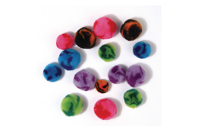 Image of Pompons Candy, SB-Btl. 100 Stück, Farben+Grössen sort. bei JUMBO