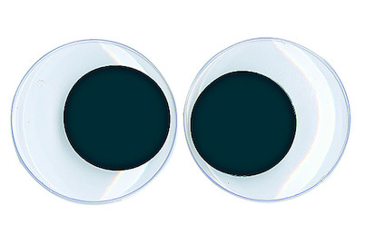 Image of Plastik-Wackelaugen zum Kleben, SB-Btl. 8 Stück, schwarz/weiss bei JUMBO