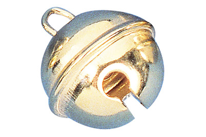 Image of Deko-Metallglöckchen kugelförmig, 24mm ø, SB-Btl 4Stück bei JUMBO