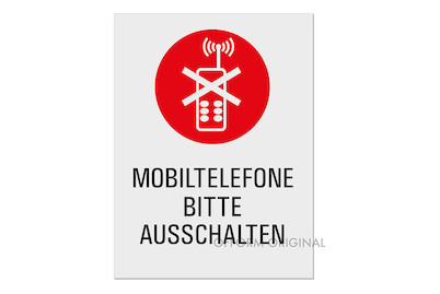 Image of Mobiltelefone bitte ausschalten bei JUMBO