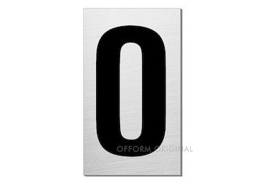 Image of Schild Ziffer 0 bei JUMBO