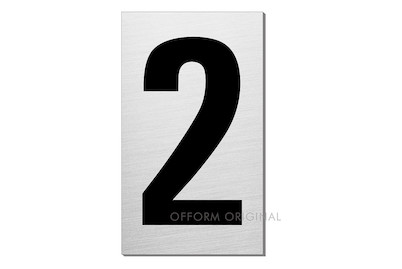 Image of Schild Ziffer 2 bei JUMBO