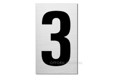 Image of Schild Ziffer 3 bei JUMBO