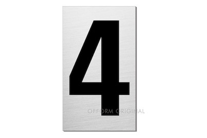 Image of Schild Ziffer 4 bei JUMBO