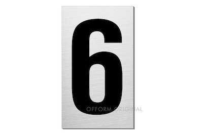 Image of Schild Ziffer 6 bei JUMBO