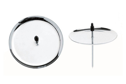 Image of Kerzenhalter 4 St. 8 cm silberfarben bei JUMBO