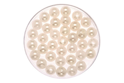 Image of Dekoperlen 75 g 6mm weiss bei JUMBO