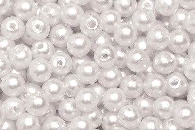 Image of Dekoperlen 75 g 10mm weiss bei JUMBO