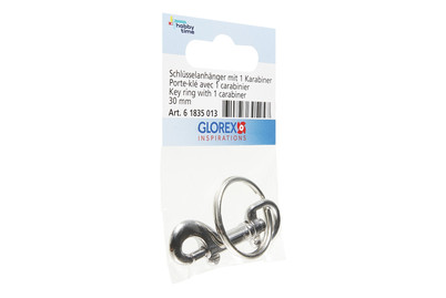 Image of Schlüsselanhänger 1 Karabiner Ring 30 mm bei JUMBO