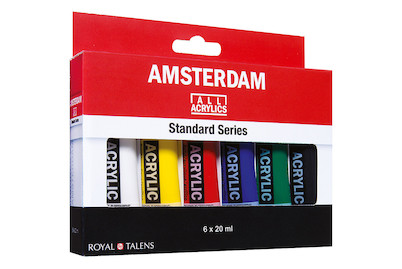 Image of Amsterdam Acryl Set 6x20ml bei JUMBO