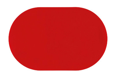 Image of Friedola Tischsets Optima rot 28.5x44 cm oval bei JUMBO