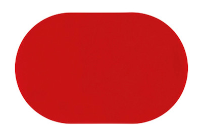 Image of Friedola Tischsets Optima rot 28.5x44 cm oval